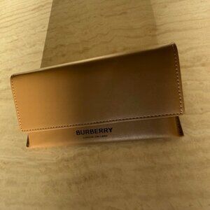 BURBERRY Eyeglass Sunglass Case Light Brown